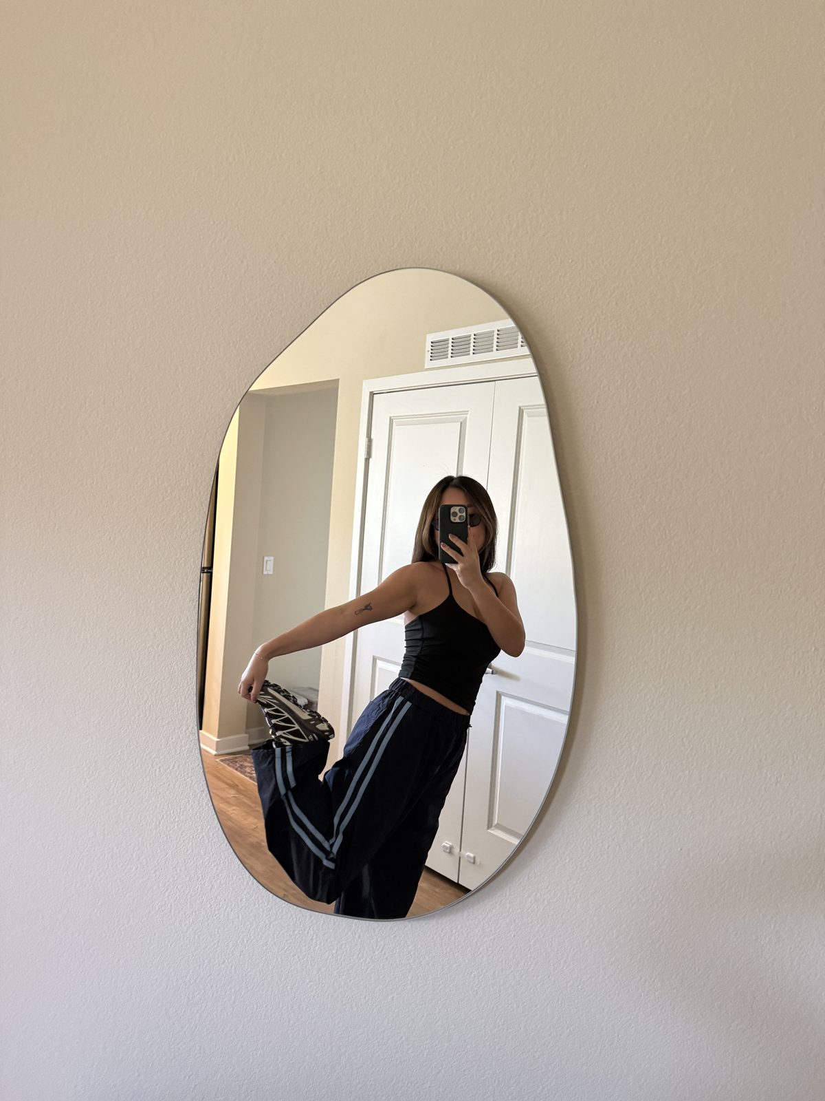 Black Cami + Track Pants: The Comfiest Outfit Combo