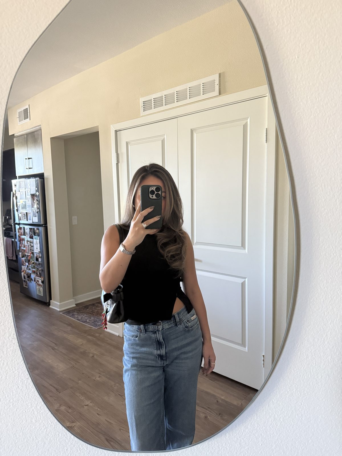 Simple Black Tank + Jeans Done Right