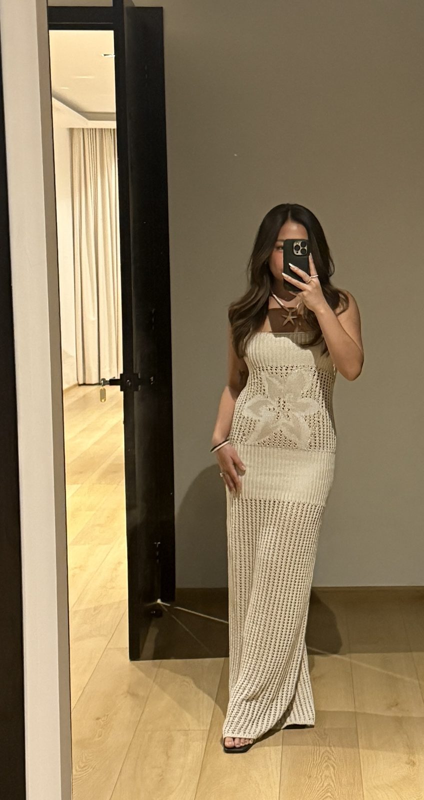 Crochet Maxi Dress for Warm Weather Nights
