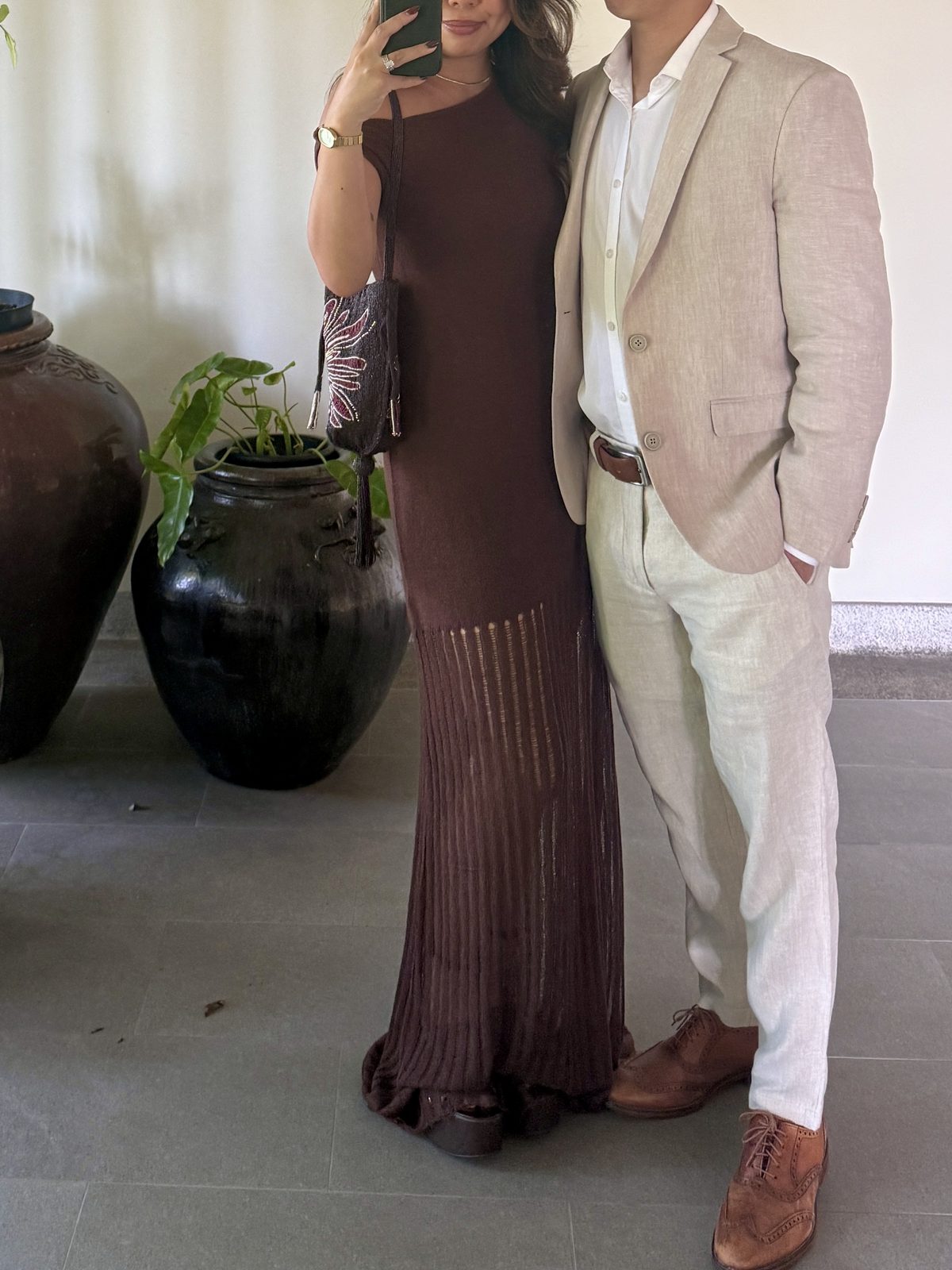 Fringe Knit Maxi Dress for a Destination Wedding