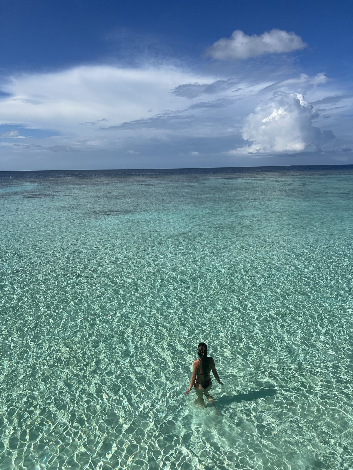 Wading Into the Bluest Water in the Maldives