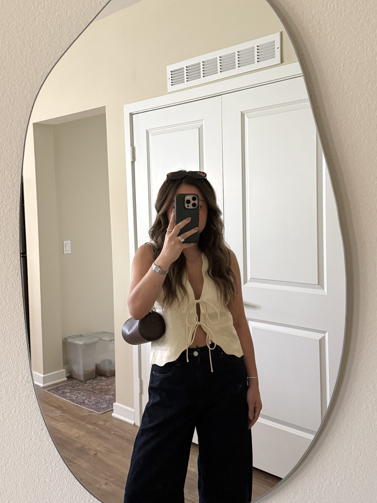 Tie-Front Top Outfit for Warm Days